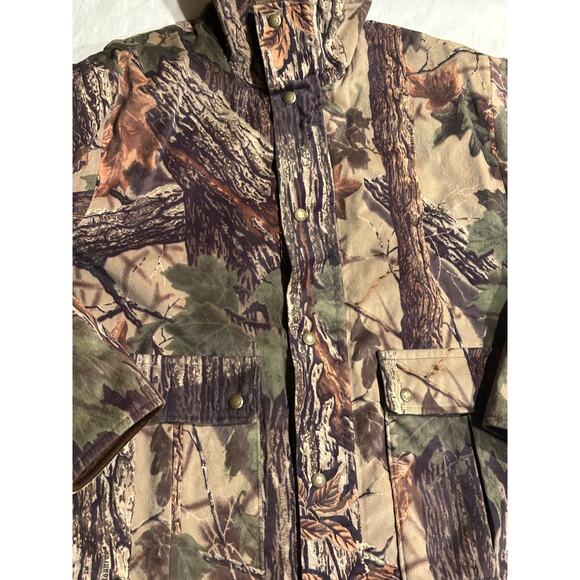 Vintage Cabela's Super Slam Camo Jacket Men's Medium Realtree Hunting USA barn - Picture 8 of 9